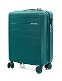 VOYAN Maleta de Cabina Expandible 55x40x20 SDR Verde, Trolley de Viaje Ultraligero con Carcasa Rígida ABS, Ruedas Dobles Giratorias y Cerradura de Seguridad, Equipaje de Mano Resistente
