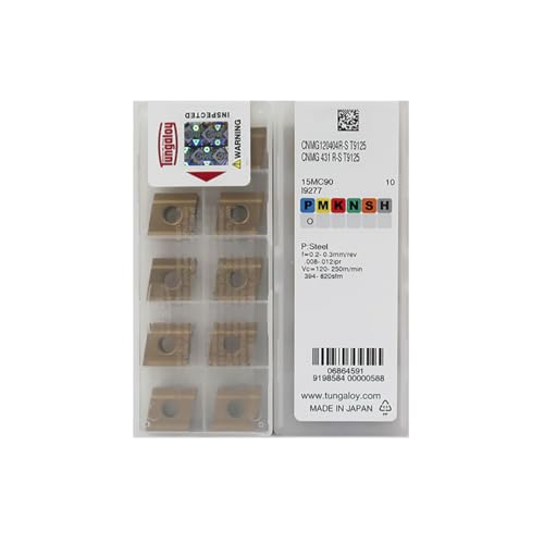HOOGUU TUNGALOY 100% Original CNMG CNMG12 CNMG1204 CNMG120404L S CNMG120404L-S T9125 Turning Insert