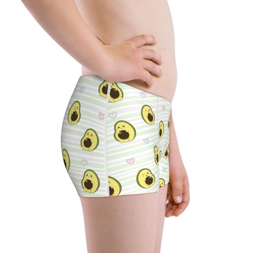 Boys' Cotton Boxer Brief Soft Underwear-Avocado Of A Hear2