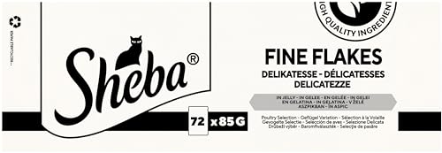 SHEBA Katzenfutter nass - 72x85g Portionsbeutel - Geflügel Variation in Gelee - Nassfutter für Katzen - 1 Großpackung – Ansicht 2