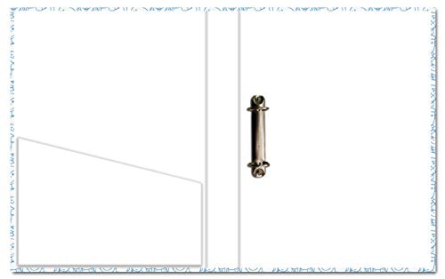 Image of Paper Plane Design 2D Folder Case, A4 Size, Ring Binder File Folder, Can Use in Office /Hospital /Banking /Account /School Documents, Bills & Certificates