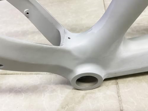 27.5 Inch Mountain Bike Frame, Magnesium Alloy Bicycle Frame in White, DIY Compatible