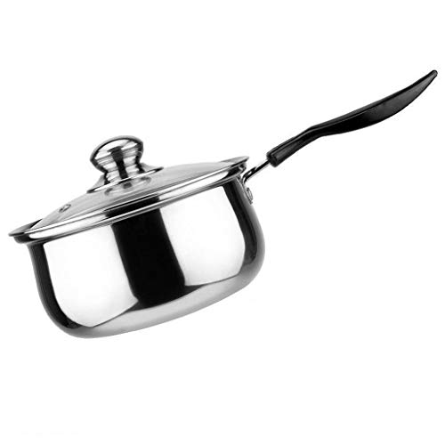 Pot Warmer And Butter Melting Pot, Classic Stainless Steel Small Saucepan Dishwasher Safe Free Milk Saucepan Suitable For All Stove Induction Compatible Milk Frothing Cup,Coffee Steaming Pitcher Cooki #TOP5