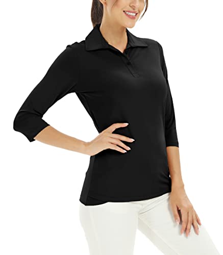 Polo de soleil femme évacuation humidité pour rester au frais
