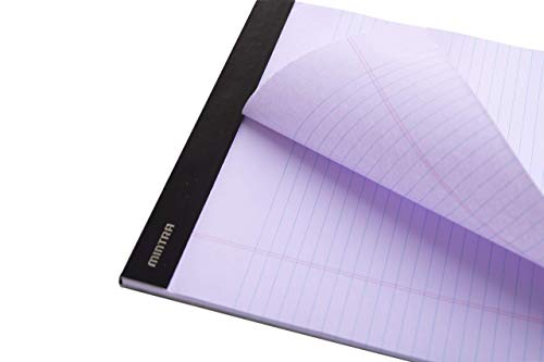 Image of Mintra Office Colorful Legal Pads - Includes 2 Blue, 2 Pink, and, 2 Green Writing Pads, Micro Perforated Lined Sheets, Ideal for Professional & Personal Use, 8.5 inchx11 inch Wide Ruled, 6 pack Basic Pastel