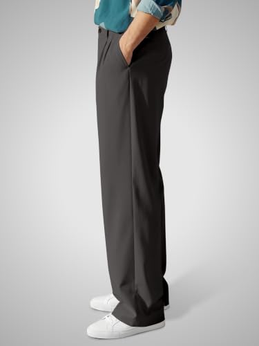 Image of FTX Men's Korean Style Casual Trouser | Premium Lycra Stretch Fabric | Smart Regular Fit | 2 Side Pockets | Comfortable Stretchable Everyday Wear Pants