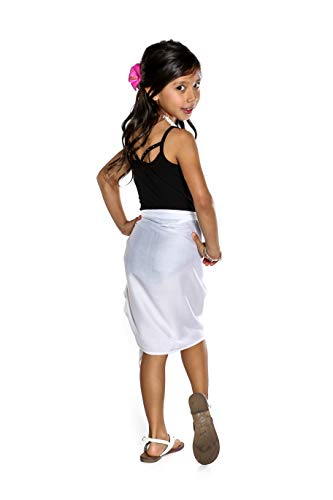 Girls Solid Color Half Fringeless(TM) Sarong2