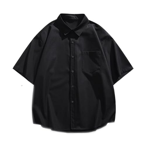 T-Shirt Homme Broderie Anti-Plis à Rayures Manches Courtes