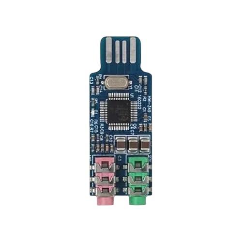 CM108 Driveless USpB Sound Card 3.5mm Headphone Mic External Sound Card Board Stereo Sound Card for Laptop Computer New 2026 High for Reliable Electronic Component, Precision, Stable Performance