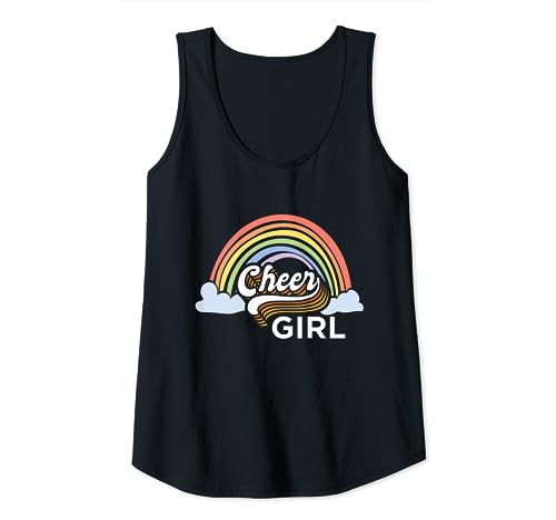 Cheer Girl Rainbow | Porristas | Porrista Camiseta sin Mangas