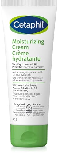 CETAPHIL Crema Hidratante Corporal y Facial, para pieles secas y sensibles, hidrata hasta 48 horas, 85G