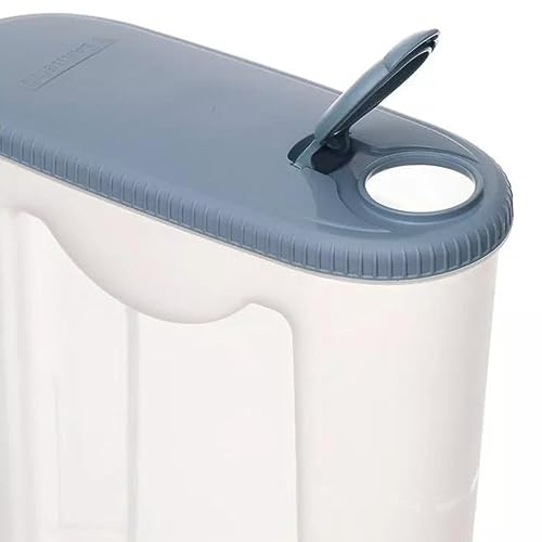 Conjunto Lavanderia Sortido: Porta Sabão em Pó com Pegadores ou Dispenser Multiuso, Cor Cristal, Lin