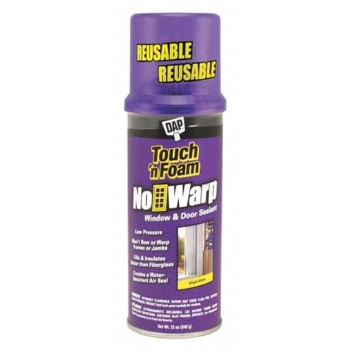 DAP No Warp Window and Door Foam Sealant, Bright White, 12 Oz (7565004000)