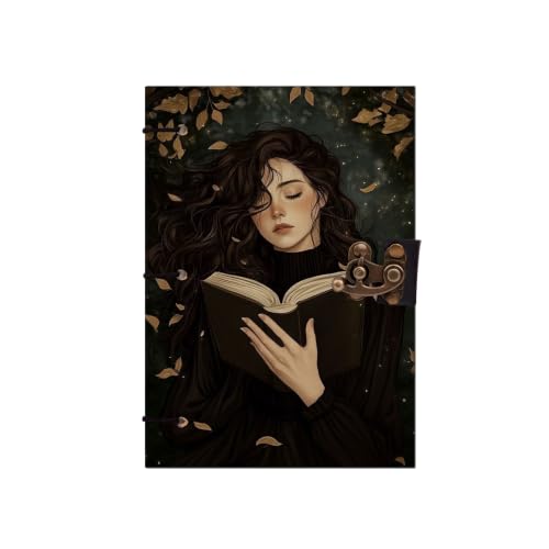 Image of Read Book Girl Diary Notebook 7x5 Inch 160 Pages Unruled Journal for Notes