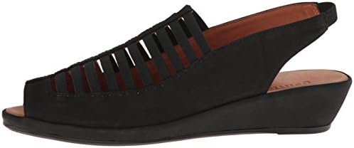 Gentle Souls by Kenneth Cole Women's Women's Lee Wedge Sandal, Black Nubuck, 7.5 | Image 7
