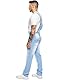 Enzo Herren Ezd390 Ven Denim Dungarees Overalls, Bleach, 32R