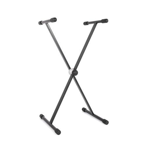 Stand de musique support de clavier en X pliable universel noir - 2