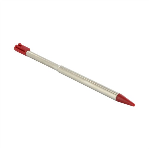 eForBuddy Metal Retractable Stylus Pen for Nintendo 3DS, Red