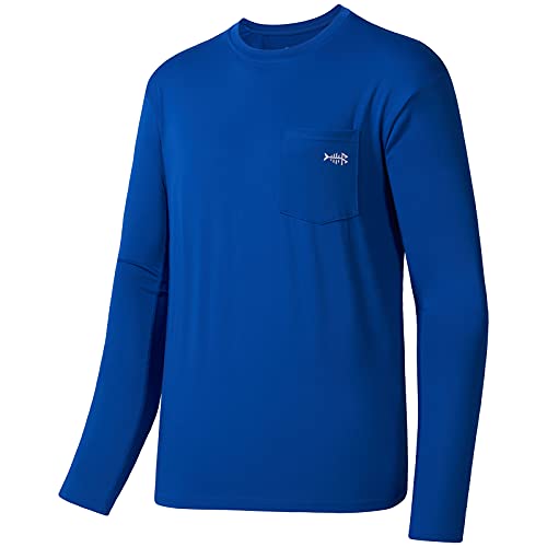 Image of BASSDASH Men's UPF 50+ Performance Long Sleeve T-Shirt UV Sun Protection Fishing Hiking Sports Shirts