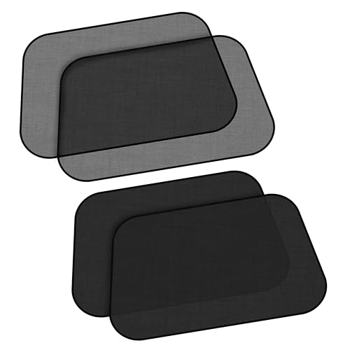 Image of EcoNour Car Side Window Shades for Baby | 4 Pack - Car Window Sun Blocker Shades for Kids | Foldable Cling Window Cover Protects UV & Heat Glare | Window Shade for Privacy | Medium (21"x12")