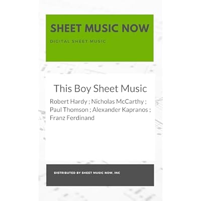 This Boy Sheet Music