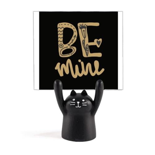 Support pour mémo chat noir pour organiser vos recettes de cuisine