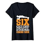 Mujer Six Pack Coming Soon - -- Camiseta Cuello V