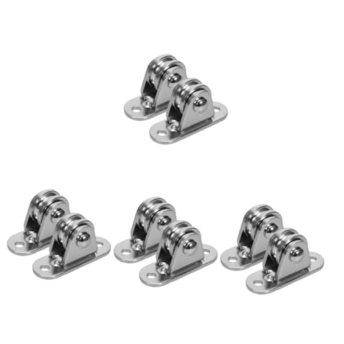 PartyKindom 8sets Heavy Duty Cable Pulley Wheel Ceiling Mount Pulleys for Rope Movable Smooth Operation