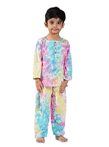 Image of Cotton Night Suit for Boys & Girls | Kids Pajama Set | Baby Girls Top-Pant Set | Kids Dress