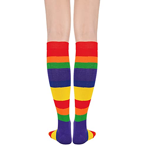 Image of Women's Knee High Socks Long Athletic Thin Thigh High Stocking Outdoor Sport Casual Tube Socks Knee Socks