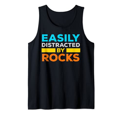 Fácilmente distraído por rocas - Rock Collector Geology Camiseta sin Mangas