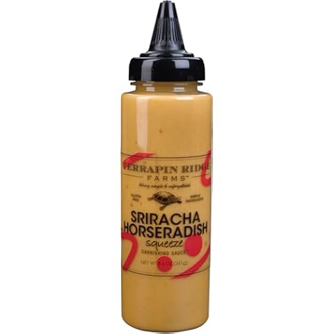 Terrapin Ridge Farms Sriracha Horseradish Garnishing Sauce – One 8.5 Ounce Squeeze Bottle Cover