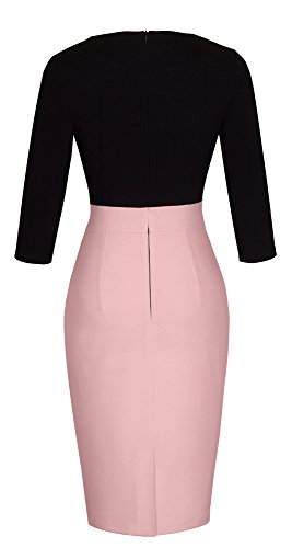 HOMEYEE - Vestito - Fasciante - Donna