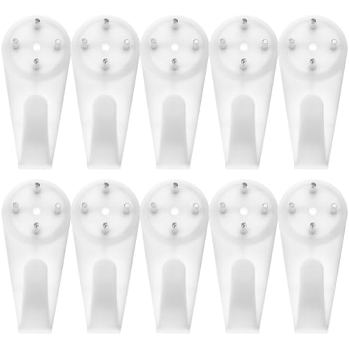 WOONEKY �R���N���[�g�ǃt�b�N �ڗ����Ȃ��Ǌ|���p�B 60�� �ϋv�v���X�`�b�N�� �s�N�`���[�n���K�[ �z�� ���v ���Ή� �^�C�� �K���X �؍ޗp