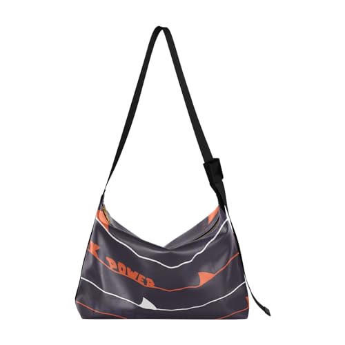 Bolso cruzado para hombre, bolsos de hombro de moda para hombre, mochila cruzada con tirantes, diseño abstracto de tiburón hawaiano, Varios colores, 1 size