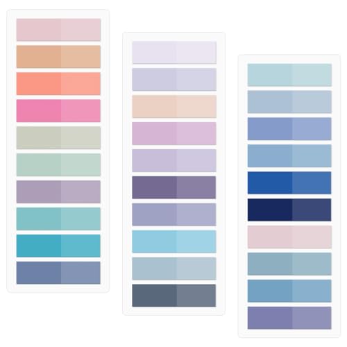 BOUMVID 600 Piezas Marcapaginas Adhesivos, Marcadores Marca Pagina, Indices Sticky Tabs Notes, Pestañas Adhesivas de Colores, para Separador Archivador, Libros