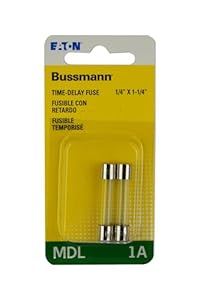 Bussmann MDL-1A Glassicherung, 2 Stück