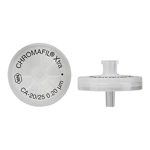 MACHEREY-NAGEL 729226 CHROMAFIL Extra CA Syringe Filter, Labeled, 0.2µm Pore Size, 25 mm Membrane Diameter (Pack of 100)