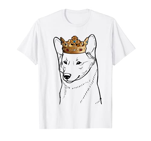 Canaan Dog Wearing Crown T-Shirt, White