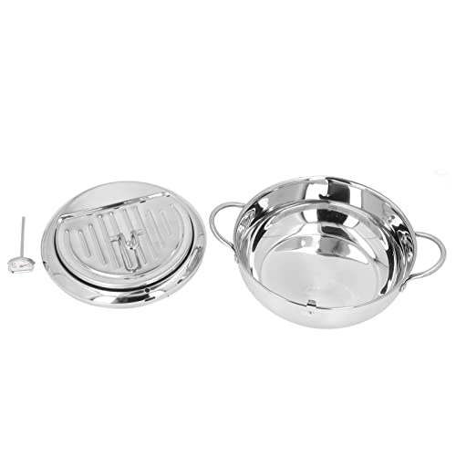 Freidora Pequeña Tempura Japonesa, Freidora Profunda de Acero Inoxidable con Control de...