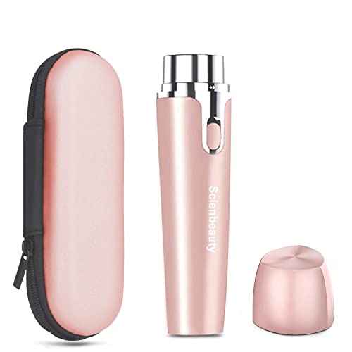 Gesichtshaarentferner für Frauen, Scienbeauty Schmerzloser Trimmer für Frauen mit Edelstahlklingen...