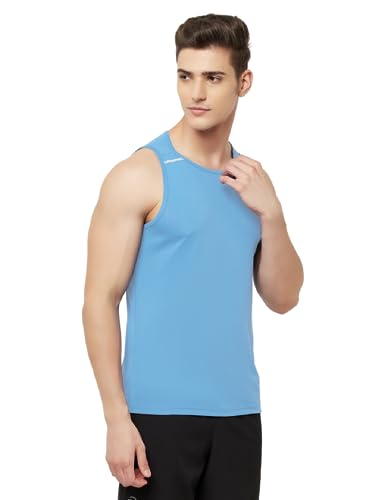 Image of TRUEREVO Men's Light Weight Dryfit Sports Tank Top Vest with Reflective Details for Running, Gym & Training