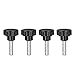Tool parts 4 Pcs Star Knobs Grips M10 x 45mm Male Thread Steel Zinc Stud Replacement PP