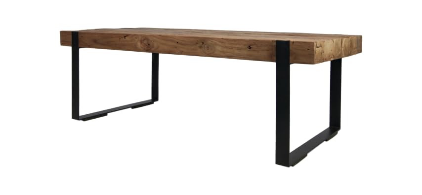 HSM Collection Mesa, Naturel/Noir, 130x60x45