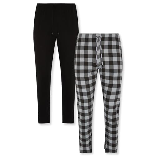 Pijama FM London para hombre (paquete de 2) - Pantalones de pijama ligeros para hombre, ropa …