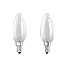 Price comparison product image Osram LED Base Classic B/LED Lamp E14, 4 W, Warm White, 220 to 240 V, 40 W Replacement, Pack of 2