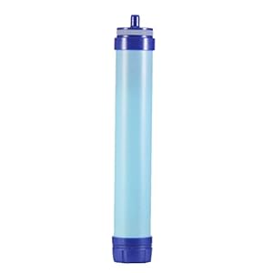 Qunlei Personnel filtre à eau Paille filtre Personnel Intégré 2 étapes pour la randonnée et le camping de voyage – de survie ou d’urgence filtre – sans BPA Bouteille d’eau, Bottle Filter Replacement