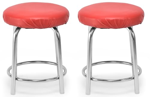 Image of GOYALSON Durable Doctor Medical Stool for Office Home with Comfortable Cushion seat (Red, 2)