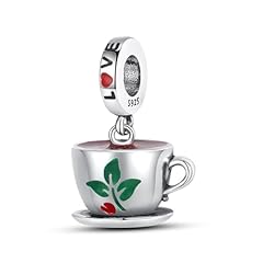 afternoon tea and coffee dangle charms