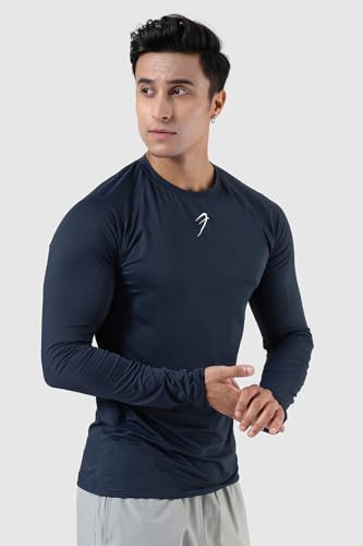 Image of FUAARK Men's Full Sleeves Gym Slim Fit T-Shirt